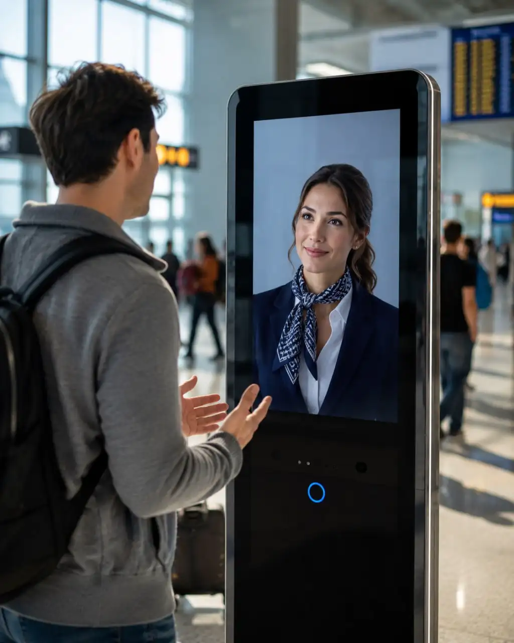 AI kiosk employee powered by IronHeart.AI runtime