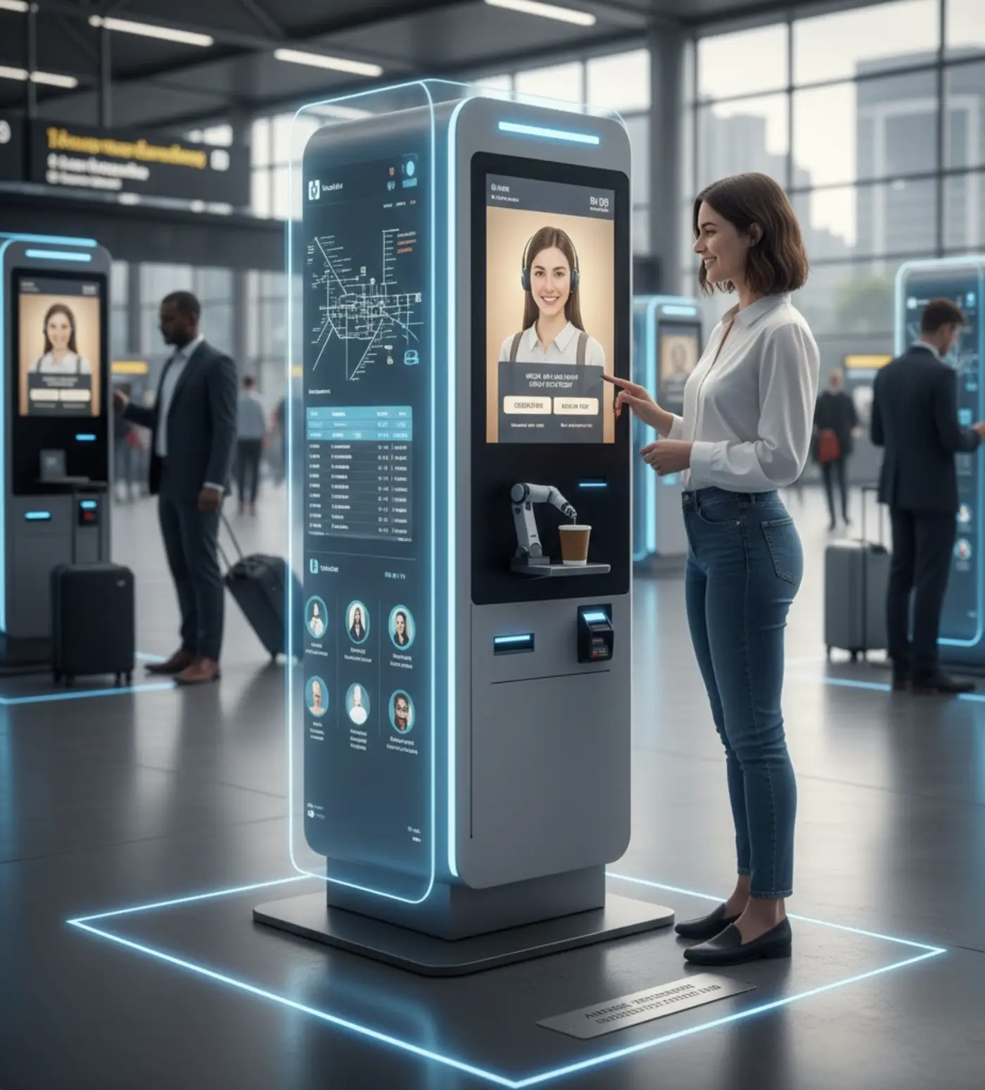 AI kiosk employee powered by IronHeart.AI runtime